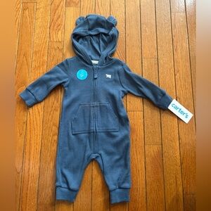 Carter's Cozy Blue Hooded Footie